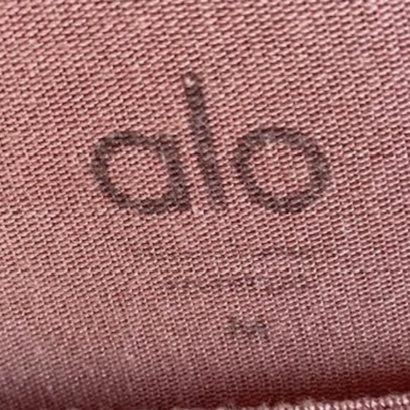 Alo Barre Yoga Cropped Top in Dusted Plum.Long Sleeves with Tie at Waist M - Picture 5 of 7